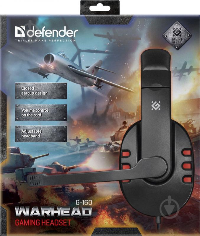 Гарнітура Defender Warhead G-160 black/red 64113 - фото 4