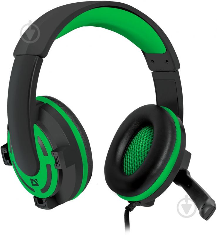 Гарнитура Defender Warhead G-300 black/green 64128 - фото 1 Гарнитура Defender Warhead G-300 black/green 64128 - фото 1