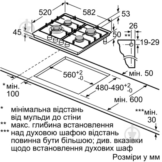 Варильна поверхня газова Bosch PCH 615B90E - фото 4