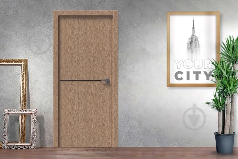 Дверное полотно IN WOOD ET-02 ПГ с черным молдингом и кромкой 700 мм рустик золотой - фото 2 Дверное полотно IN WOOD ET-02 ПГ с черным молдингом и кромкой 700 мм рустик золотой - фото 2