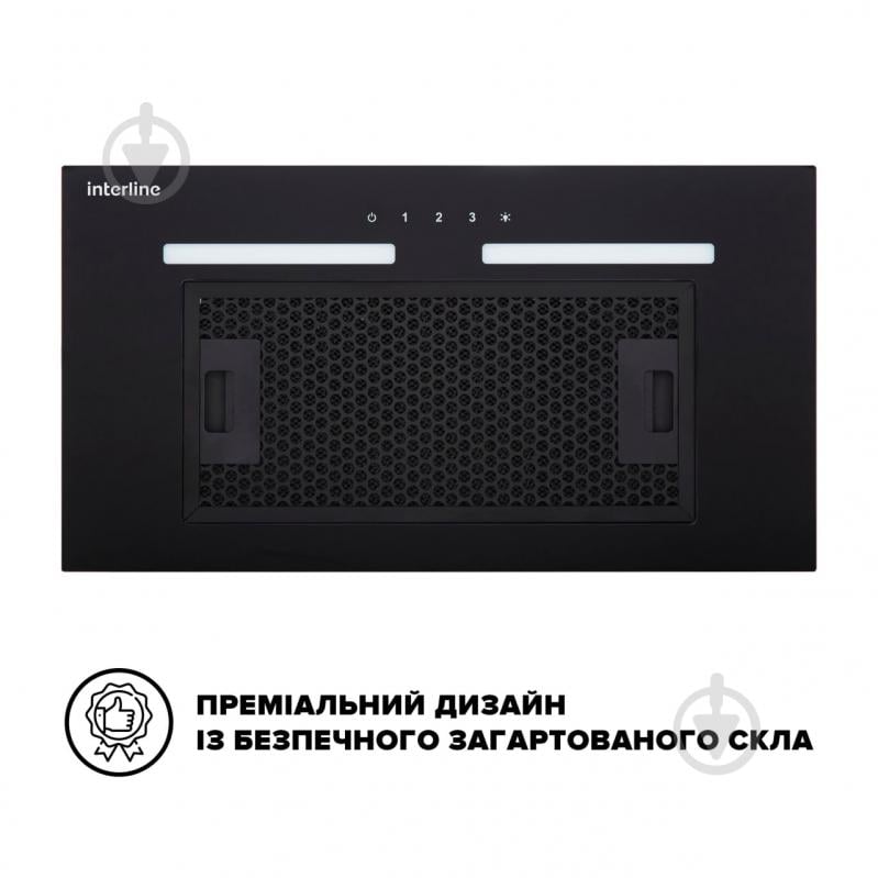 Витяжка Interline SWAY BL A/60 GL/S - фото 2