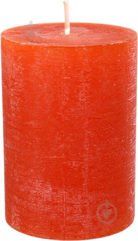Свеча Цилиндр оранжевая 70*100 - фото 2
