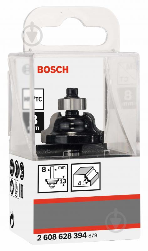 Фреза профильная Bosch B Std S8 / R4 / B8 / L12,4 2608628394 - фото 2