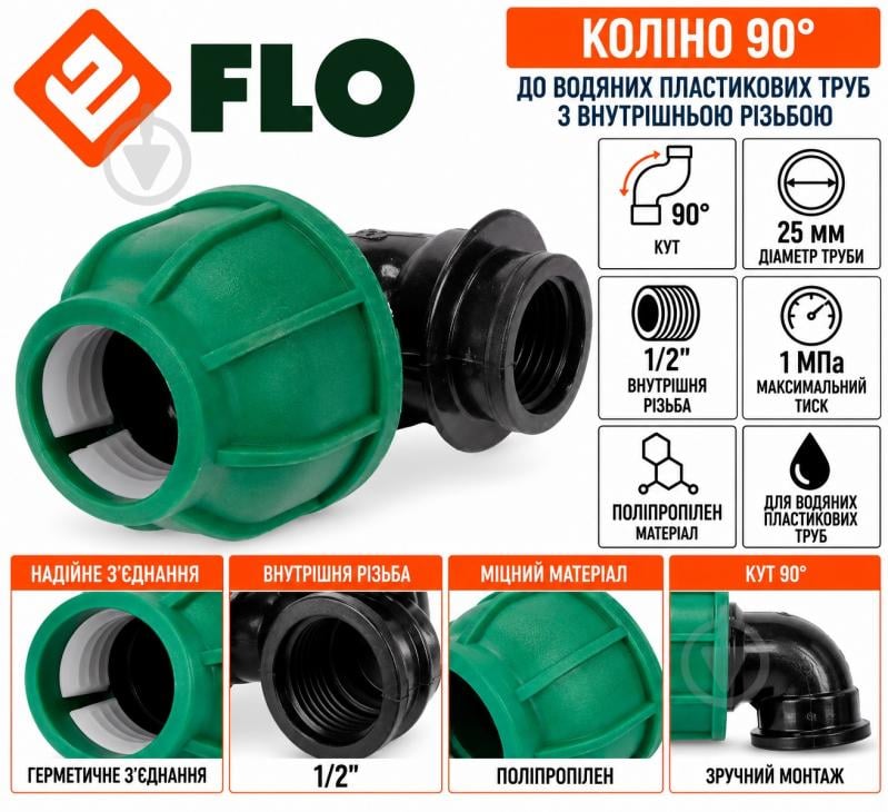 Колено Flo 90° 88872 - фото 3 Колено Flo 90° 88872 - фото 3