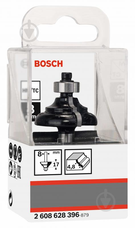 Фреза профільна Bosch C Std S8 / R4,8 / B9,5 / L14 2608628396 - фото 2