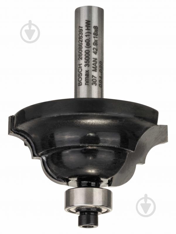 Фреза профільна Bosch D Std S8 / R6,3 / B15 / L18 2608628397 - фото 1