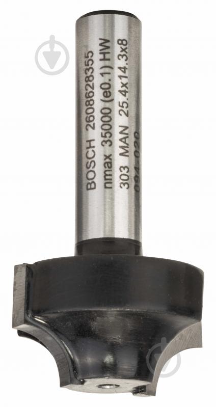 Фреза профильная Bosch E Std S8 / R6,3 / D25,4 / L14 2608628355 - фото 1 Фреза профильная Bosch E Std S8 / R6,3 / D25,4 / L14 2608628355 - фото 1