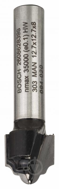 Фреза профильная Bosch H Std S8 / R2,4 / D12,7 / L12,4 2608628398 - фото 1