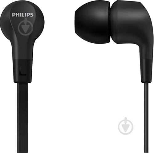 Навушники Philips TAE1105 IN-EAR Mic black (TAE1105BK/00) - фото 2