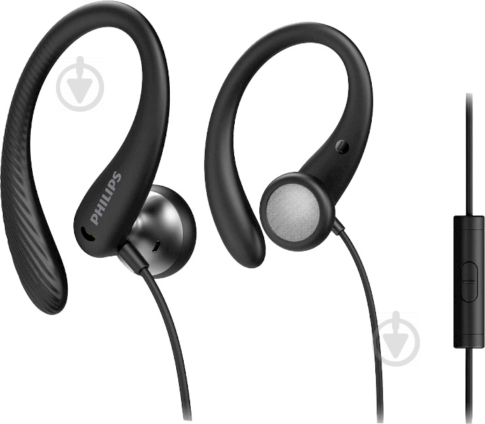 Наушники Philips TAA1105 IPX2 IN-EAR MIC black (TAA1105BK/00) - фото 1