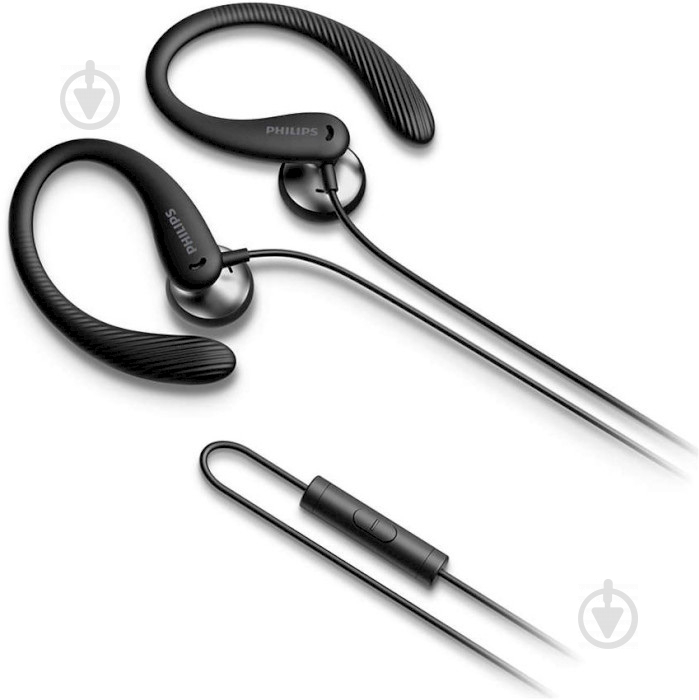 Наушники Philips TAA1105 IPX2 IN-EAR MIC black (TAA1105BK/00) - фото 3