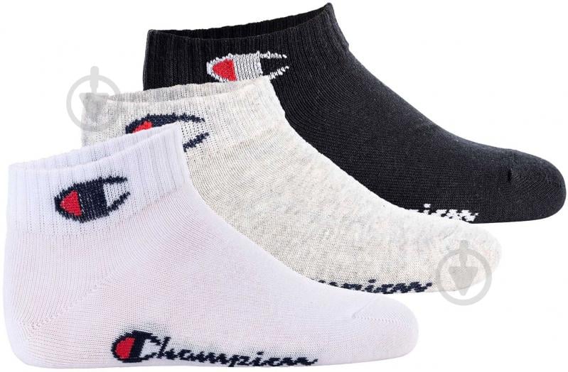 Комплект шкарпеток Champion U30042-em006/oxgm/wht/nbk р.27-30 multicolor 3 шт. - фото 1