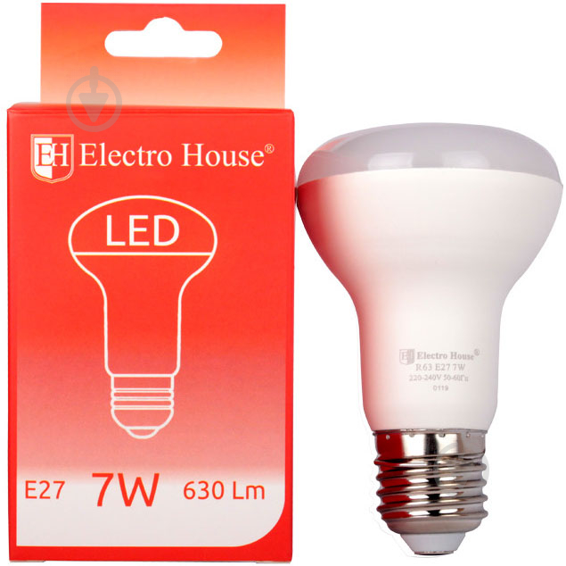 ᐉ Лампа светодиодная ElectroHouse 7 Вт  матовая E27 220 В 4100 К EH .