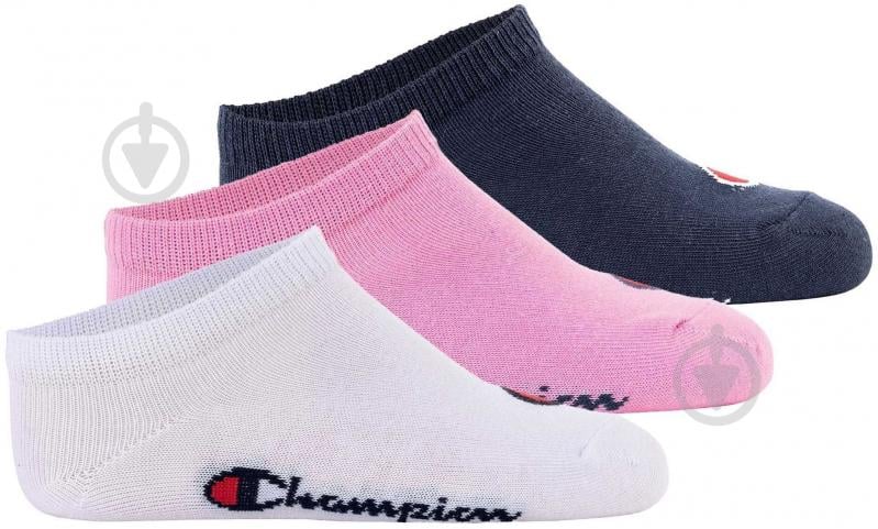 Комплект носков Champion U30043-ps009/fup/wht/nny р.27-30 multicolor 3 шт. - фото 1