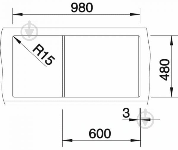 Мойка для кухни Blanco 513053 Metra 6S - фото 3