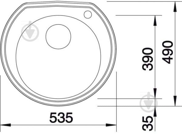 Мийка для кухні Blanco 513314 Rondoval - фото 2