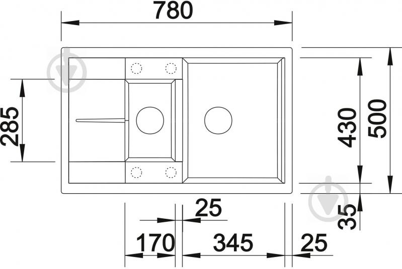 Мойка для кухни Blanco 513553 Metra 6S Compact - фото 2