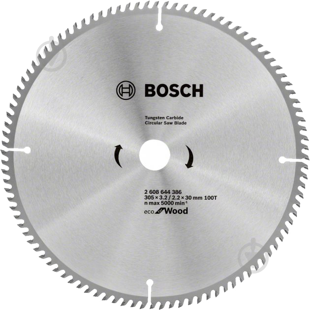 Пиляльний диск Bosch Eco WO 305x30x2,2 Z100 2608644386 - фото 1