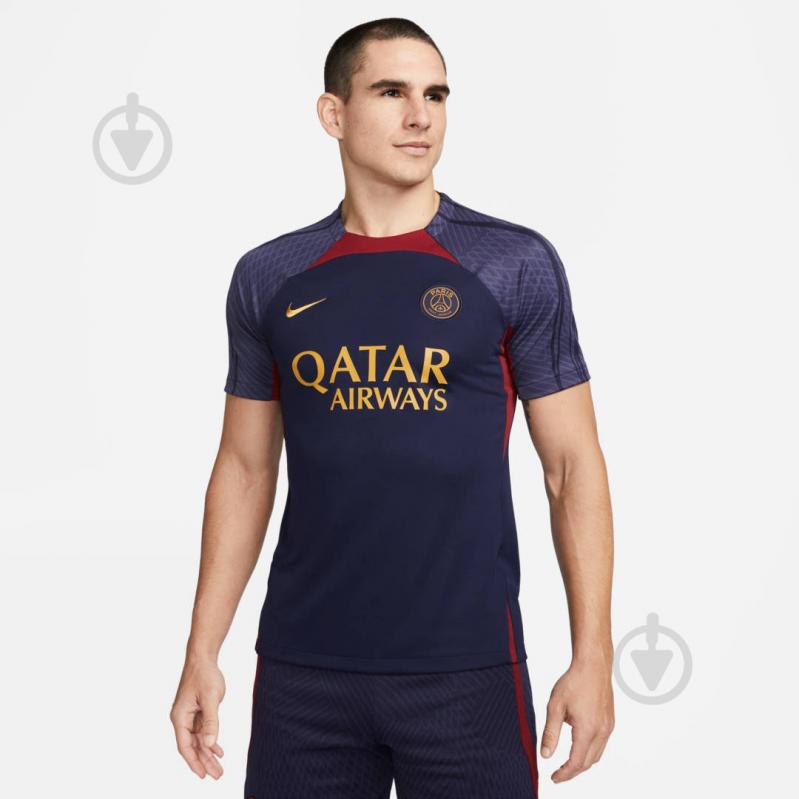 Футболка Nike PSG DF STRK SS TOP K DX3022-499 р.S синій - фото 1