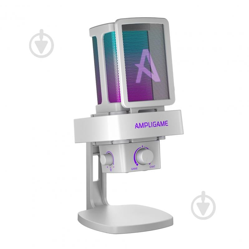 Мікрофон FIFINE Мікрофон конденсаторний Fifine Ampligame Q8PROW USB White (Q8PROW) - фото 1 Мікрофон FIFINE Мікрофон конденсаторний Fifine Ampligame Q8PROW USB White (Q8PROW) - фото 1