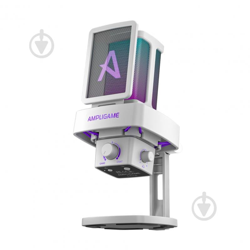 Мікрофон FIFINE Мікрофон конденсаторний Fifine Ampligame Q8PROW USB White (Q8PROW) - фото 4 Мікрофон FIFINE Мікрофон конденсаторний Fifine Ampligame Q8PROW USB White (Q8PROW) - фото 4