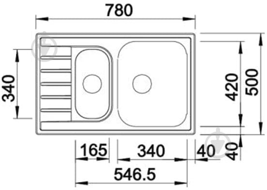 Мийка для кухні Blanco 515117 Livit 6S Compact - фото 2