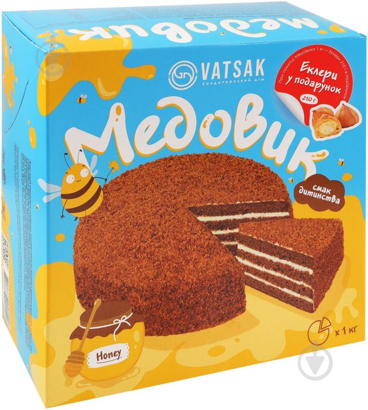 Торт ВАЦАК Медовик 1кг - фото 1 Торт ВАЦАК Медовик 1кг - фото 1
