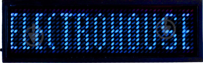 Бейдж горизонтальный LED синий EH-BL-002 ElectroHouse - фото 1