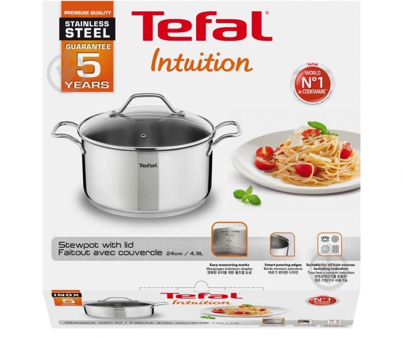 Каструля з кришкою Intuition 2.9 л 20 см A7024485 Tefal - фото 6