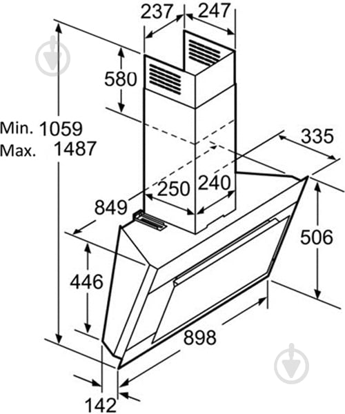 Витяжка Bosch DWK 09M720 - фото 5