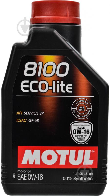 Моторне мастило Motul 8100 Eco-lite 0W-16 1 л (841011) - фото 1