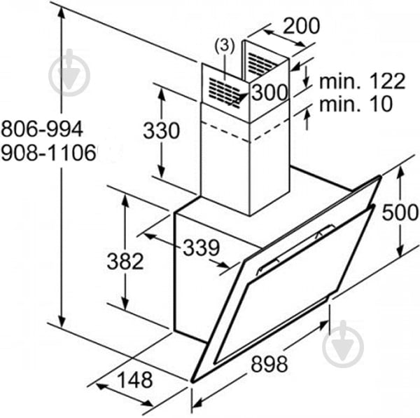 Вытяжка Bosch DWK 09G660 - фото 4