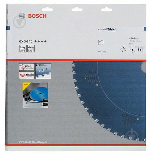 Пиляльний диск Bosch Expert for Steel 305x25,4x2,2 Z60 2608643060 - фото 2