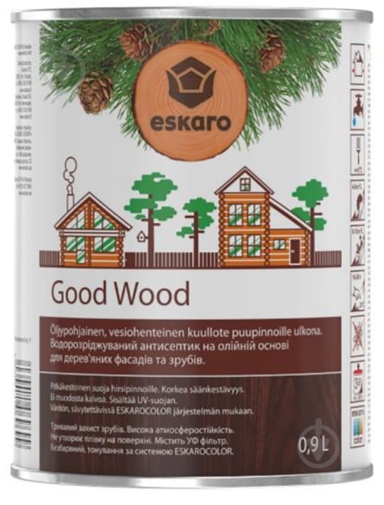 Антисептик Eskaro Good Wood не создает пленку 0,9 л - фото 