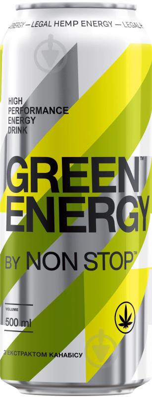 Енергетичний напій Non Stop GREEN ENERGY 0,5 л - фото 1