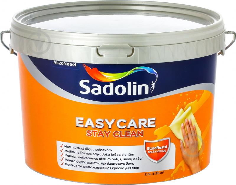 Фарба акрилова водоемульсійна Sadolin EasyCare BC мат база під тонування 2,33 л - фото 1