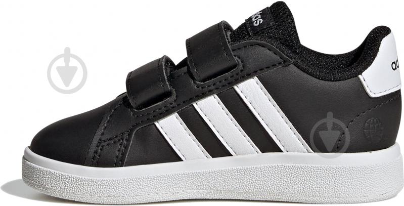 Кроссовки детские демисезонные Adidas GRAND COURT 2.0 CF I GW6523 р.26 черные с белым - фото 2