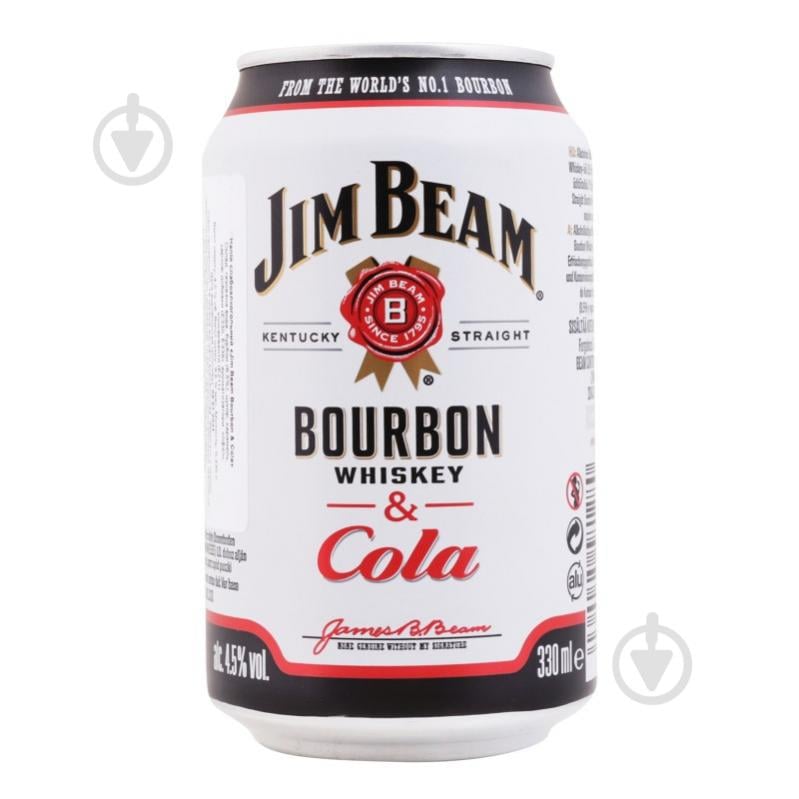 Слабоалкогольний напій Jim Beam Whiskey-Cola 0,33 л - фото 1