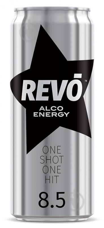 Слабоалкогольний напій Revo сильногазований енергетичний 0,33 л - фото 1