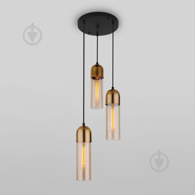 ВІТРИНА! Підвіс Strotskis Airon 3x40 Вт E27 бурштиновий 50180/3 (бурштиновий) - фото 1