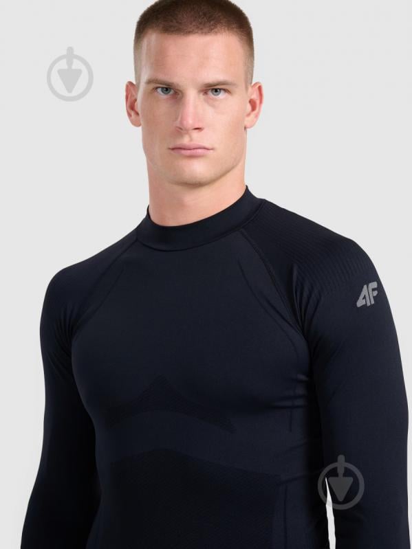 Футболка з довгим рукавом 4F 4FWAW25USEAM224-20S р.L-XL чорний - фото 4 Футболка з довгим рукавом 4F 4FWAW25USEAM224-20S р.L-XL чорний - фото 4
