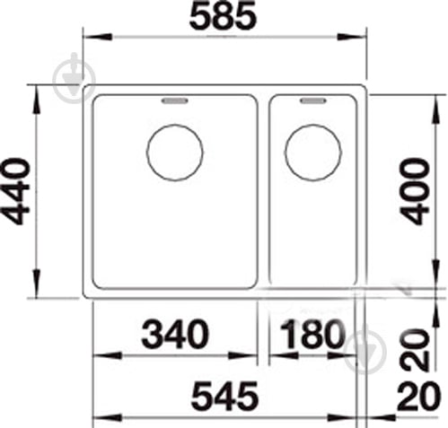 Мойка для кухни Blanco Andano 340/180-If R 522973 - фото 2