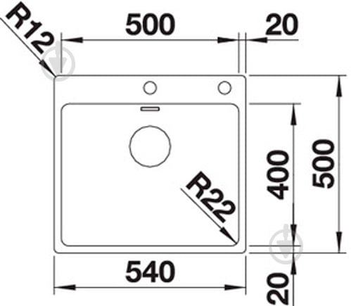 Мойка для кухни Blanco Andano 500-If/A 522994 - фото 2