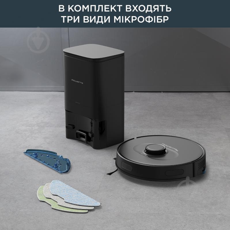 Робот-пылесос Rowenta RR8595WH_SET + обогреватель BU2620F0 в подарок! black - фото 14