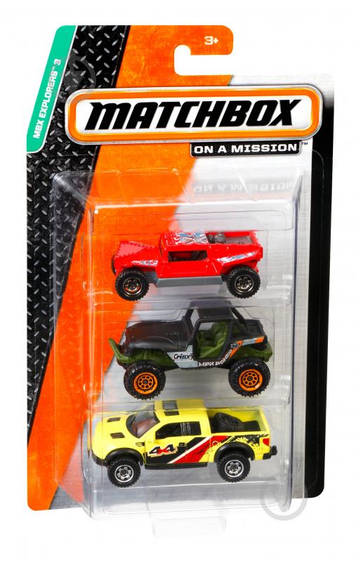 Набор машинок Matchbox Подарочный 3 шт. (в асс.) 1:64 C3713 - фото 1