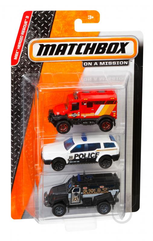 Набор машинок Matchbox Подарочный 3 шт. (в асс.) 1:64 C3713 - фото 2