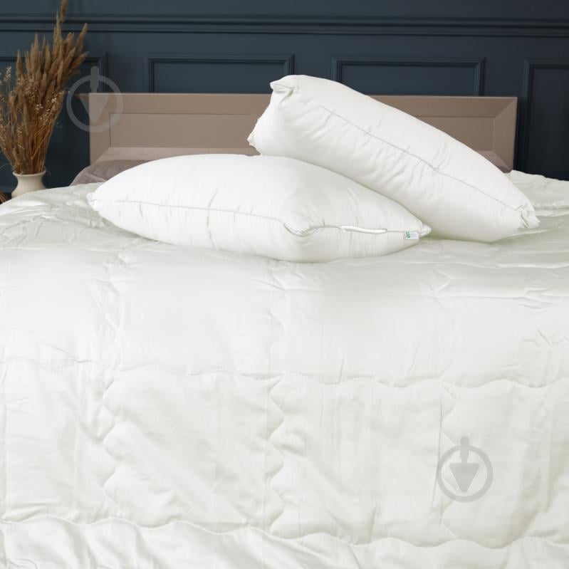 Набір №2985 Line Satin Premium 0001 Moko White Eco-Soft літо (2200010975550) 200x220 см MirSon білий - фото 3 Набір №2985 Line Satin Premium 0001 Moko White Eco-Soft літо (2200010975550) 200x220 см MirSon білий - фото 3