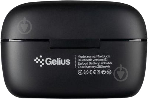 Навушники бездротові Gelius Stereo Bluetooth Headset MaxBuds black (GP-TWS025) - фото 9