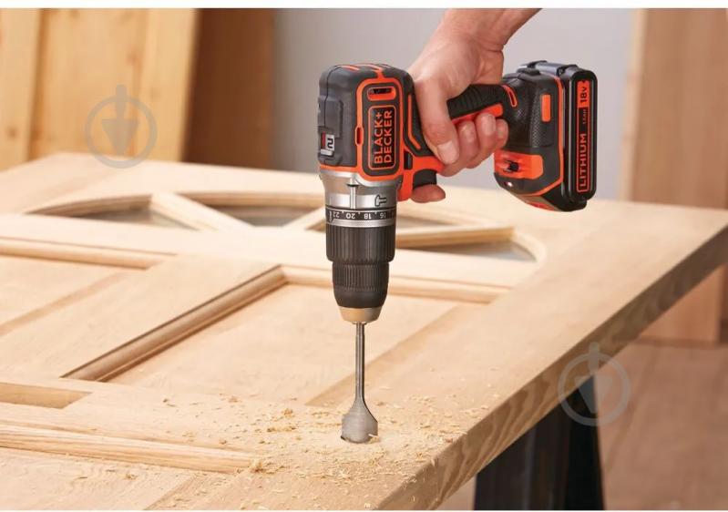 Шуруповерт ударный аккумуляторный Black+Decker BL188N - фото 5