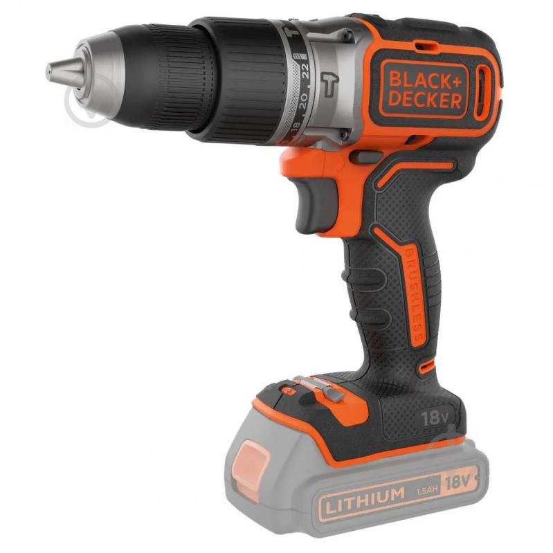 Шуруповерт ударный аккумуляторный Black+Decker BL188N - фото 1